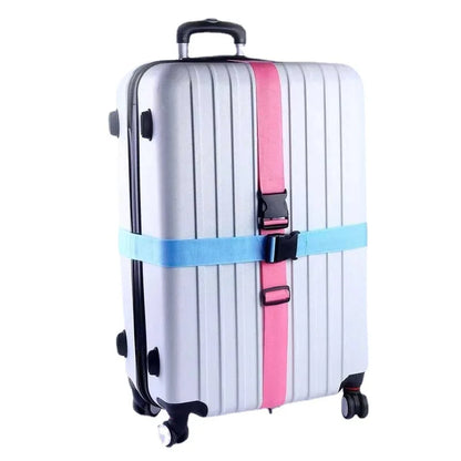Adjustable Travel Luggage Strap with Password Lock - Anti-Theft Packing Belt for Secure Baggage Bundling