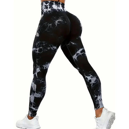 Women’s High-Waist Yoga Pants — Seamless Push-Up Sport Leggings for Fitness, Workout & Gym Wear