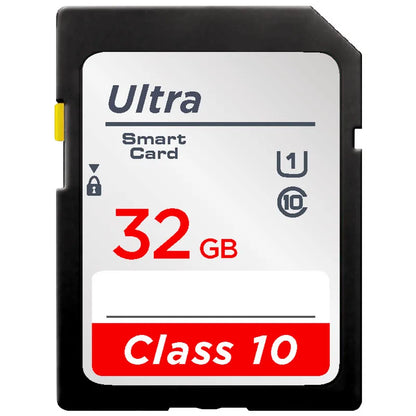 High-Speed SD Memory Card — 16GB/32GB/64GB/128GB/256GB V10 Flash Card for Cameras