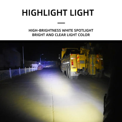 2PCS Work Lights: 6 LED Motorcycle Headlight Spot Light - Waterproof Super Bright Auxiliary Scooters, Universal 12v LED Bar