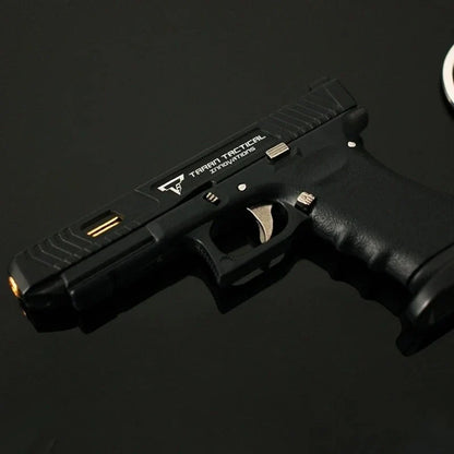 1:3 Mini G34 Pistol Model Keychain - Semi-Alloy Disassembly Toy Bag Pendant Collectible Craft