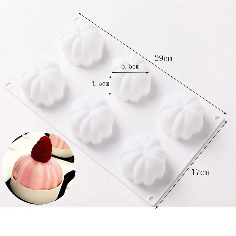 French Dessert 3D Lemon Silicone Mold – Cake, Brownie & Mousse Decorating Pastry Baking Tool