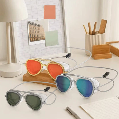 Adjustable Silicone Sun Protection Glasses - Outdoor Travel & Surfing Eyewear for Men and Women