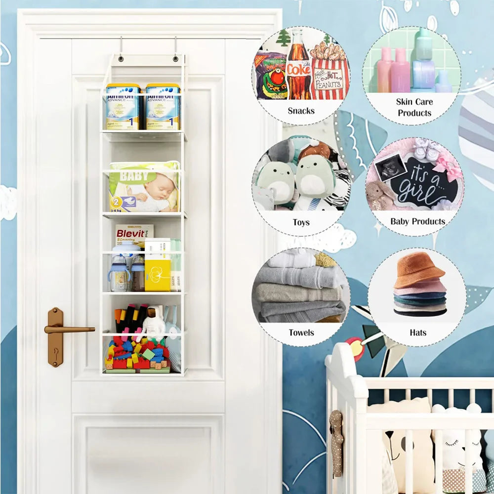 Multi-Functional Fabric Hanging Bag – Behind-the-Door Organizer with Multi-Layer Storage for Miscellaneous Items