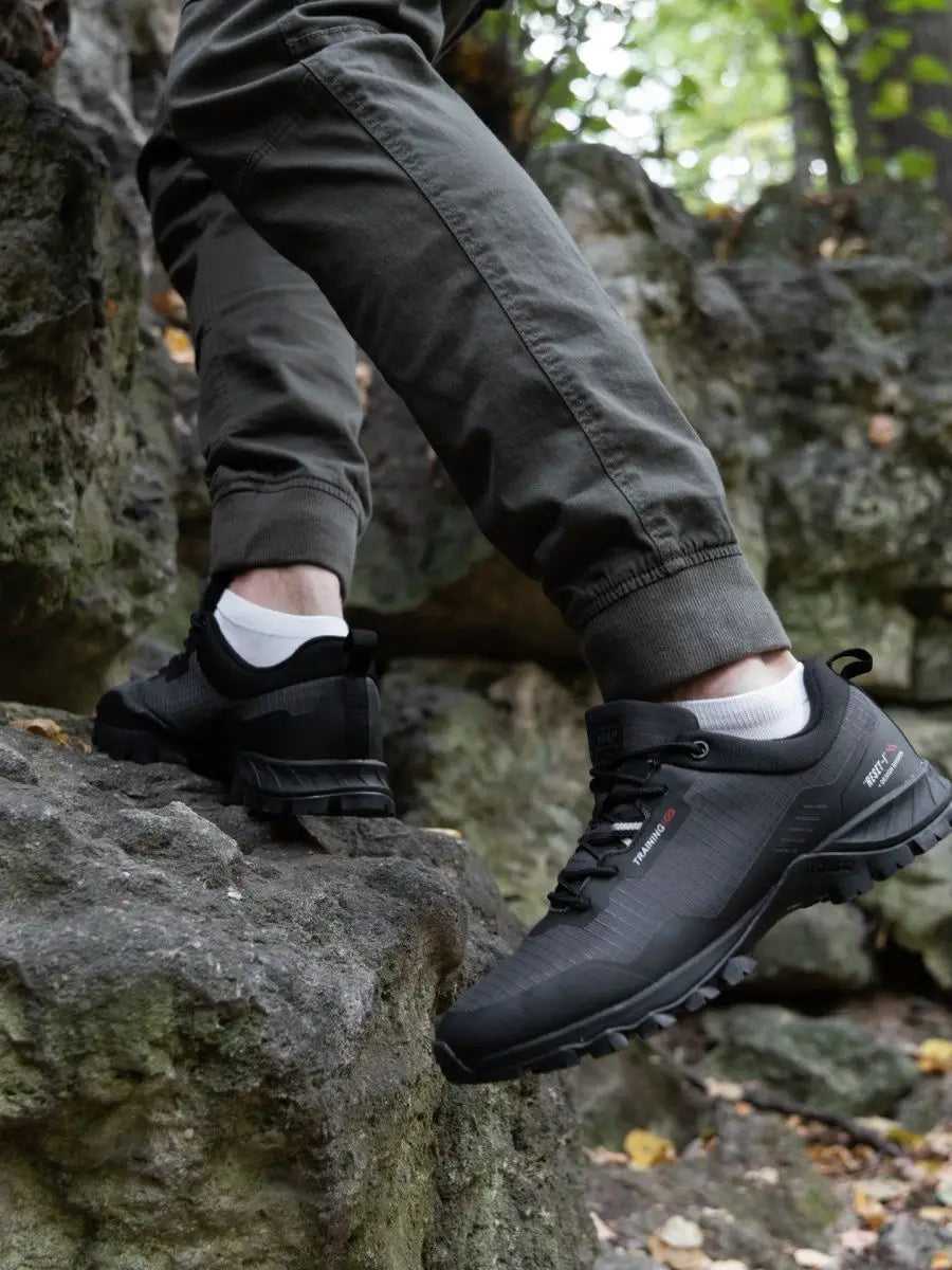 Baasploa Men’s Waterproof Hiking Shoes — Anti-Skid, Wear-Resistant Outdoor Travel Sneakers