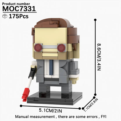 MOOXI Movie Series MOC BrickHeadz Building Blocks Set – DIY Educational Toy for Kids