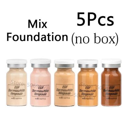 8ml BB Cream Glow Serum Ampoule – Niacinamide & Peptide Moisturizing Foundation with Hyaluronic Acid for Facial Skin Care