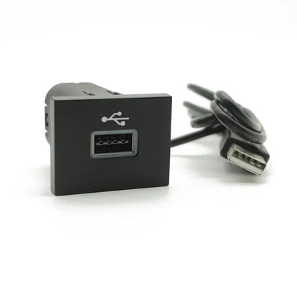 Car USB Audio Adapter — Black/Silver Input Cable for Ford Focus 2 Mk2 2009-2011, U-Disk Flash Interface Accessory