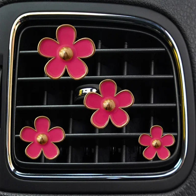 Car Air Vent Perfume Clip – Aromatherapy Freshener with Cute Flower Design