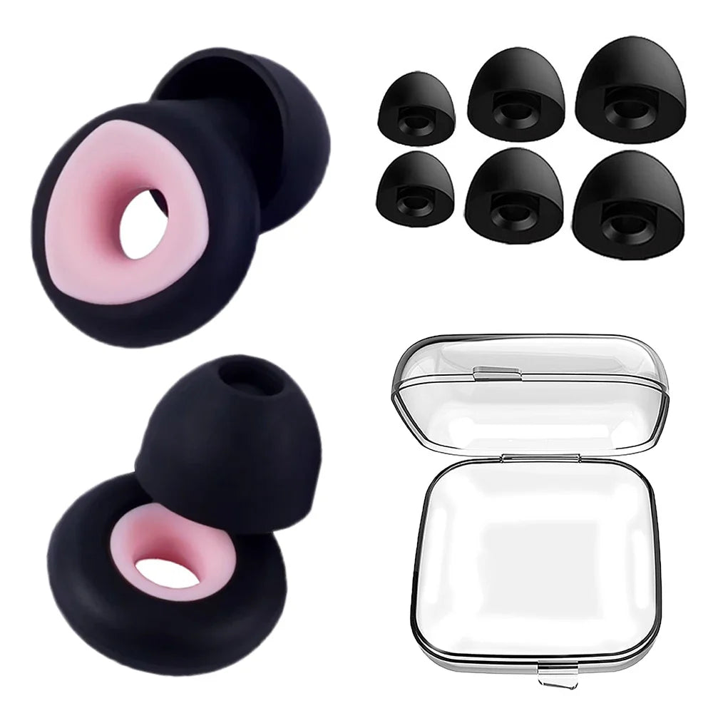 Anti-Noise Silicone Earplugs — Sleep, Noise Reduction, Waterproof Swimming, Soft Soundproof Ear Protectors