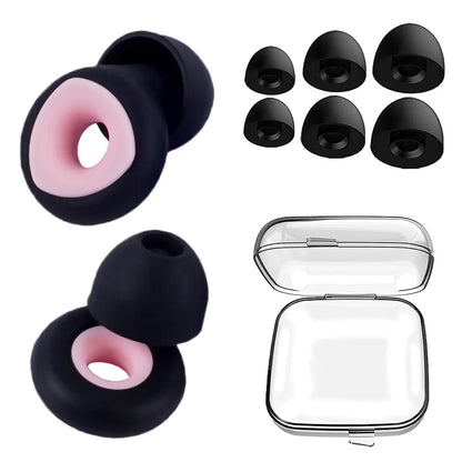 Anti-Noise Silicone Earplugs — Sleep, Noise Reduction, Waterproof Swimming, Soft Soundproof Ear Protectors