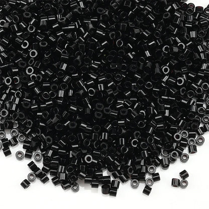 1000Pcs 1.6x1.3mm Japan Glass Seed Beads 11/0 – Cylindrical Loose Beads for DIY Statement Jewelry Making (5g Pack)