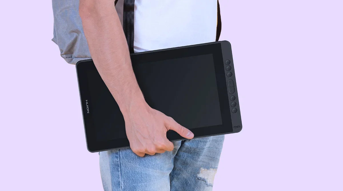 Huion Kamvas 13 Graphics Tablet — AG Glass Pen Display with 8192-Level Battery-Free Stylus for Android, Windows & MacOS