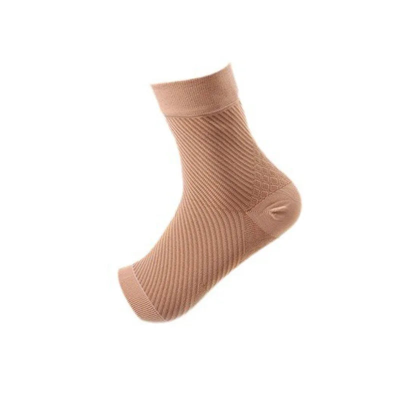 Sports Ankle Support Brace – Compression Sleeve Sock for Plantar Fasciitis, Achilles Tendonitis & Heel Pain