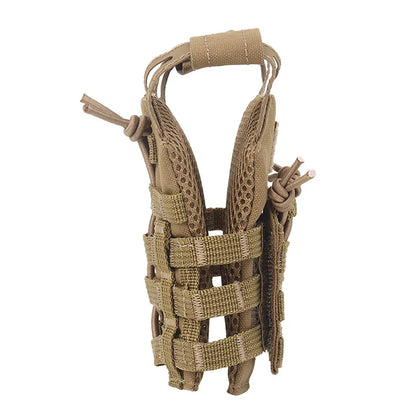 Mini Tactical Beer Bottle Vest Cover – Molle Vest Drink Holder for Dolls & Miniature Sets