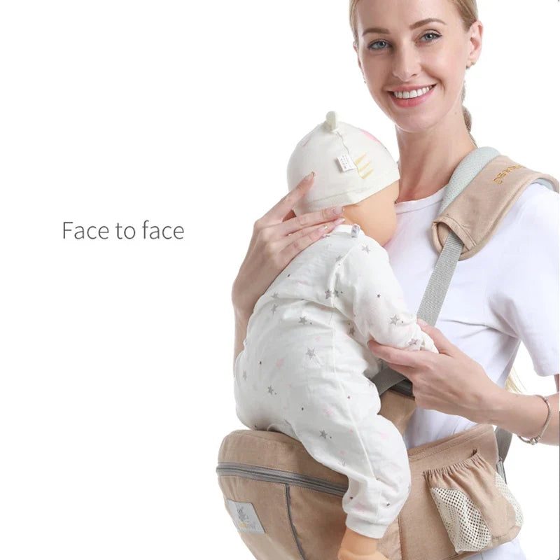 Ergonomic Baby Carrier Hip Seat – Portable Infant Waist Stool Sling, Front-Facing Kangaroo Wrap for Comfortable Baby Wearing Gear
