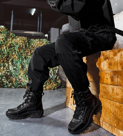 Men's Outdoor Hiking Boots - Desert Tactical Military Boots, Special Forces Anti-Slip & Warm Work Boots