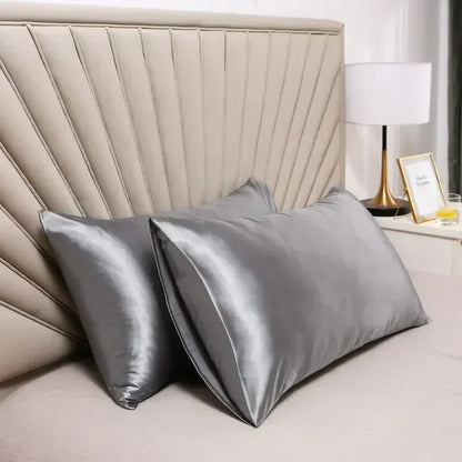 100% Natural Mulberry Silk Pillowcase - Real Silk Hair & Skin Care Bedding Cover with Custom Size Options
