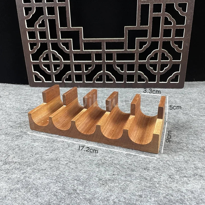 Japanese Sushi Rack – Wooden Taco & Snack Food Holder, Wood Plate Cuisine Stand for Sashimi & Sushi, Restaurant & Home Use