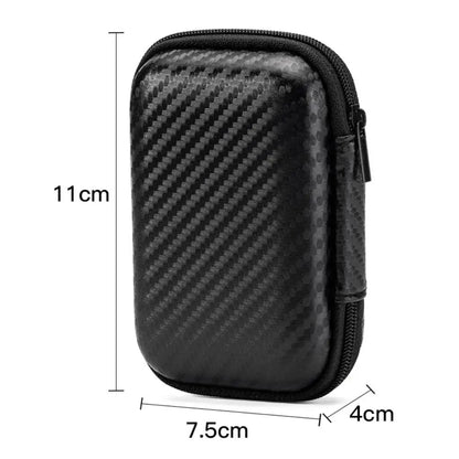 Shockproof Waterproof Headphone Case – EVA Hard Shell Carrying Box with Double Zipper & Dustproof Design