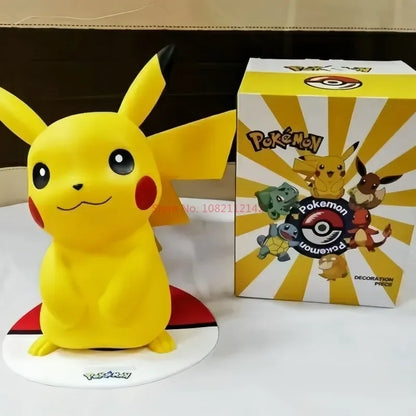 Pokemon Large Figure Set — Pikachu, Charmander, Eevee, Squirtle & Pokeball Doll Figurines, Kids Collectible Toys & Gifts