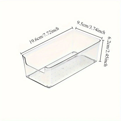 Multifunctional Transparent Storage Box – Durable Desk, Medicine & Home Organizer