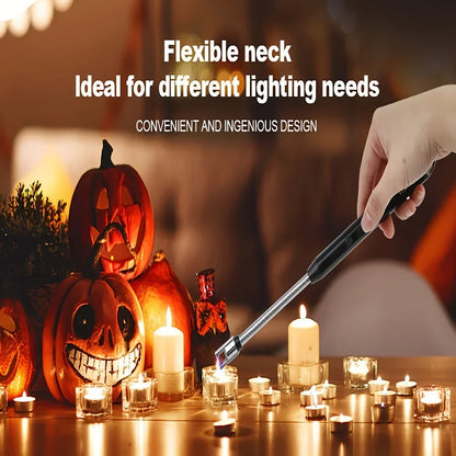 Rechargeable Electric Plasma Arc Lighter – Windproof USB Candle & BBQ Ignition Tool for Camping, Kitchen & Fireplace Use