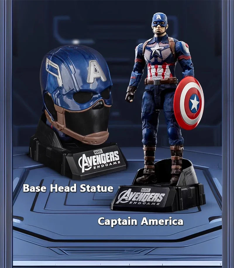 Marvel Iron Man Head Shaped Action Figure – Deformable Toy with Spider-Man Joints, Mobile Model Doll for Kids’ Educational Play