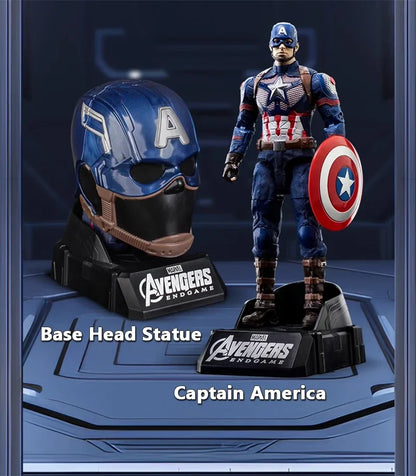 Marvel Iron Man Head Shaped Action Figure – Deformable Toy with Spider-Man Joints, Mobile Model Doll for Kids’ Educational Play