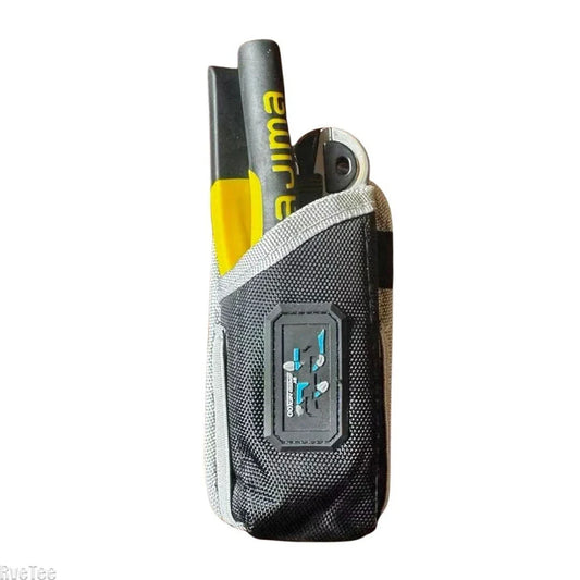 Portable Tool Belt Bag Pouch - Electrician Tool Organizer with Metal Hooks