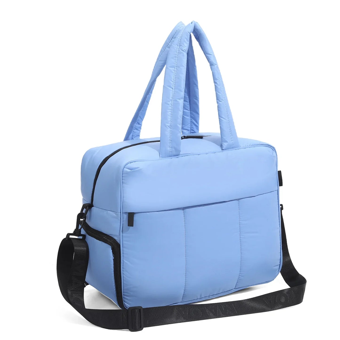Down Duffel Bag – Large Capacity Women’s Shoulder Bag with Dry/Wet Separation, Multifunctional Travel Handbag