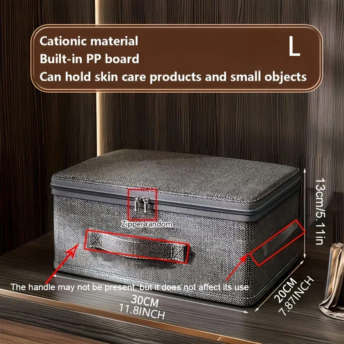Large Capacity Storage Box with Compartments - Quilt, Bra and Underwear Organizer