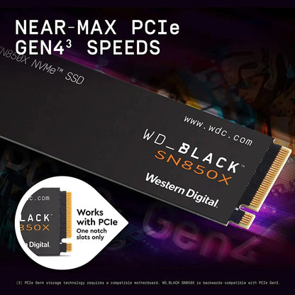 Western Digital WD SN850X 1TB/2TB SSD – NVMe Gen4 PCIe M.2 2280 Internal Solid State Drive for PS5, Desktop & Laptop