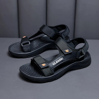 Men’s Outdoor Water Sandals – Arch Support Yoga Sole Gladiator Style Open Toe Beach Slippers, Anti-Slip Durable Summer Footwear