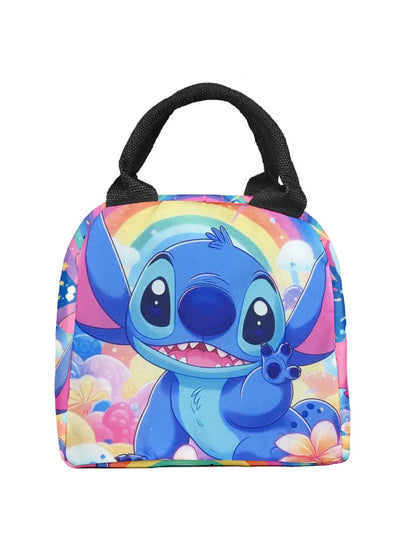 MINISO Stitch Children's Lunch Bag – Cartoon School Lunch Box Mochila, Perfect Gift for Kids