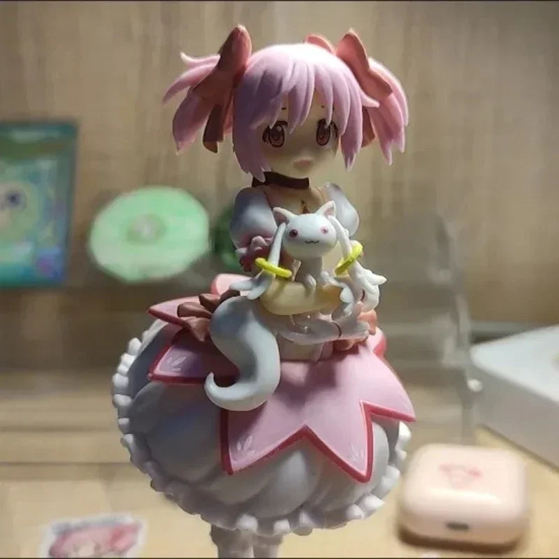 18cm Puella Magi Madoka Magica Kaname Madoka Action Figure – Magical Girl Model Doll for Christmas Gift & Decoration