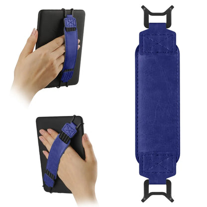 Leather Tablet Hand Strap — Elastic Anti-Drop E-Reader Holder for Kindle, iPad, Kobo, Sony, Pocketbook, Lenovo