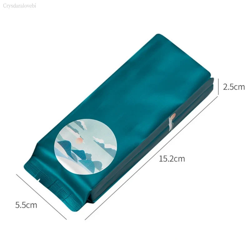 100Pcs Aluminum Foil Tea Bags - Vacuum Heat Seal Food, Coffee & Mylar Packaging Pouches