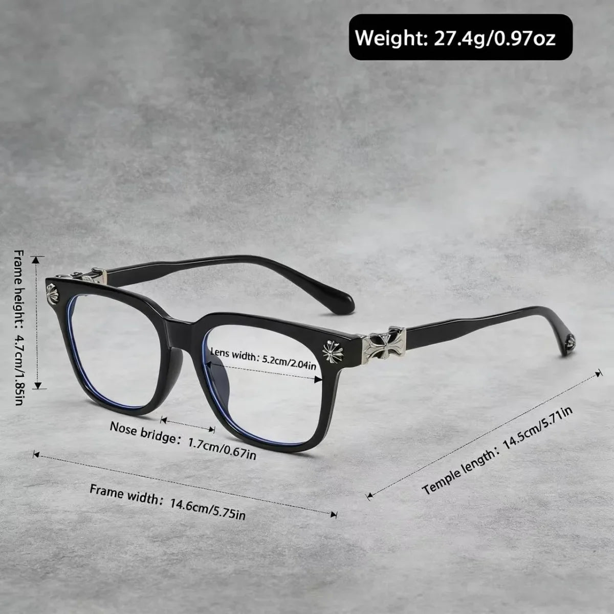 Fashionable Retro Anti Blue Light Glasses for Men & Women – European & American Style Lightweight Computer Eyewear with Blue Light Protection