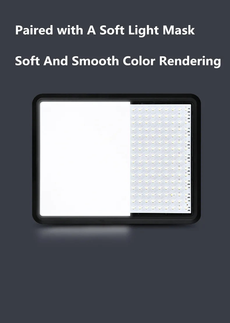 8"/12" LED Video Light Panel Kit – Photography & Streaming Studio Lamp with Tripod Stand for YouTube Live Shoots