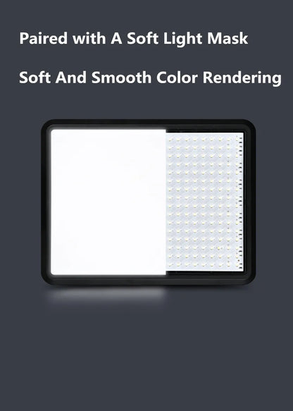 8"/12" LED Video Light Panel Kit – Photography & Streaming Studio Lamp with Tripod Stand for YouTube Live Shoots