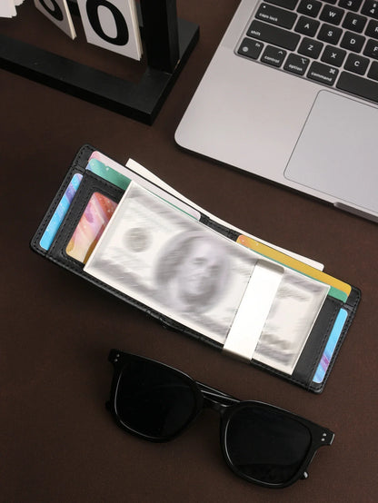 2024 New Microfiber Carbon Fiber Wallet for Men, Simple Credit Card Holder