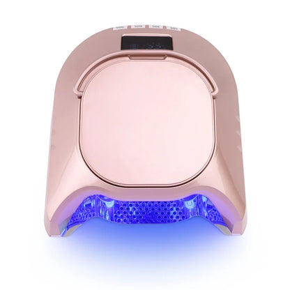 Advanced Mirror-Finish Dual Light Nail Lamp – 86W Rechargeable Portable LED UV Nail Machine