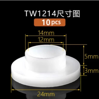 M2-M16 Nylon Step T-Type Washers — Plastic Insulated Crystal Gaskets for M2, M3, M4, M5, M6, M8, M10, M12, M14, M16