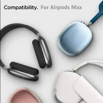 3-in-1 Soft Silicone Shockproof Case for AirPods Max – Anti-Scratch Headphones Skin Protector Cover