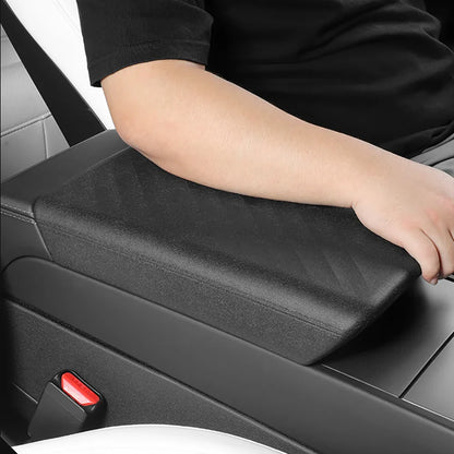 TPE Soft Center Console Armrest Cover – Compatible with Tesla Model Y Launch 2025 & Model 3 Highland 2024 Accessories