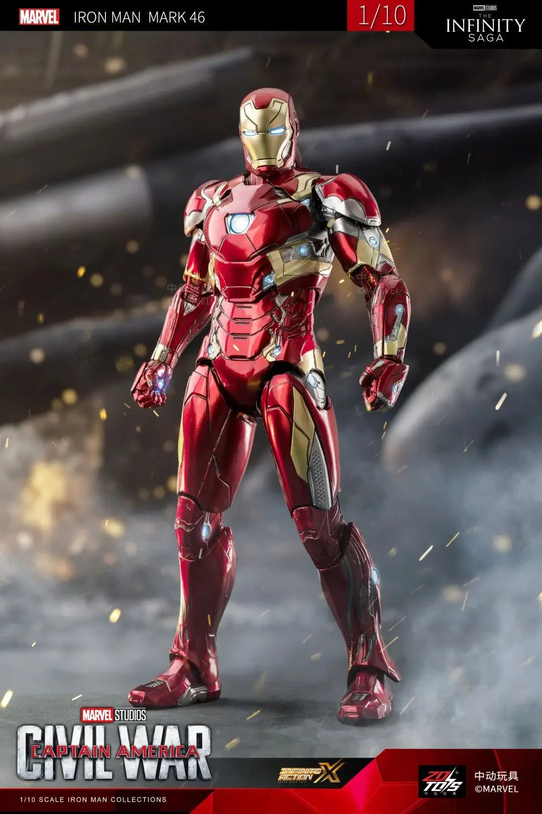 ZDTDS Iron Man & War Machine Legends Action Figures – MK37 Hammerhead, MK12, MK38 Igor, MK9 Iron Patriot Collectible Toy