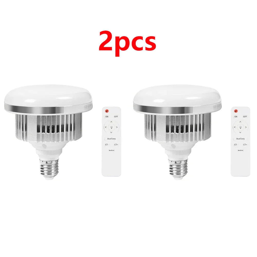85W E27 LED Photographic Lighting Bulb – Dimmable Daylight Lamp with Remote Control for Photo Studio Softbox