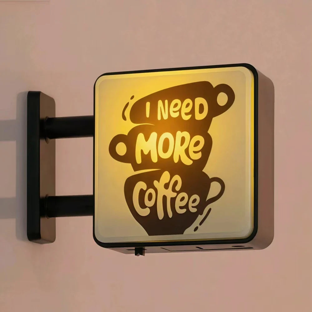Mini Coffee Lightbox Fridge Magnet - Creative Luminous Magnetic Souvenir for Home Decor and Gifts
