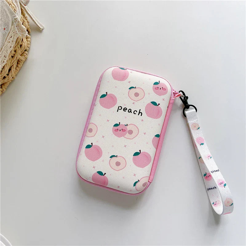 Lanyard Storage Bag Case for R36S/R36H/RG35XX/R36 Ultra/K36 — Protective Handbag Pouch for Video Game Console Accessories